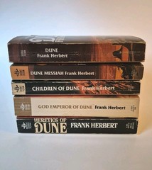Frank Herbert Dune Vintage Mass Market Paperback Book Lot Berkley Dune 1-5