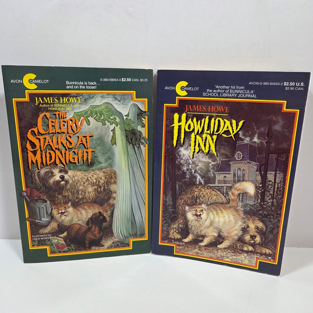 SIGNED James Howe Howliday Inn Celery Stalks at Midnight Vtg Childrens Mystery