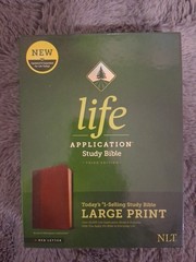 NLT Life Application Study Bible • Brown LeatherLike • Large Print $74.99 Retail