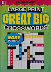 New 4 Large Print Great Big Crosswords Kappa Puzzle Books Vol# 165-170 Fun Hobby