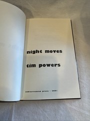 Night Moves and Other Stories *SIGNED* by Tim Powers (First Edition Numbered HC)