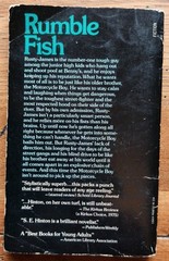 Rumble Fish by S.E. Hinton (Laurel Leaf, June 1983 14th Printing) Vintage PB