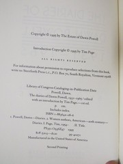 The Diaries of Dawn Powell 1931-1965 Tim Page 1995 Memoir Steerforth Press