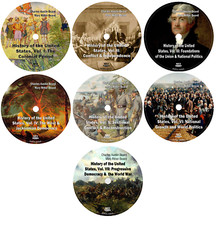 Charles & Mary Beard History of the United States 7 Vols Audiobooks in 7 MP3 CDs