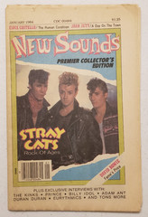 New Sounds Magazine January 1984 Stray Cats~MTV~Eurythmics~Joan Jett~Billy Idol
