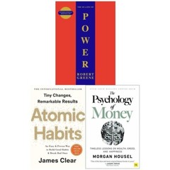 3 Book Collection Set (medium) Power+ Atomic Habits and Psychology of Money PB