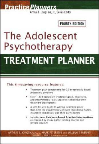 The Adolescent Psychotherapy Treatment Planner – Paperback – GOOD