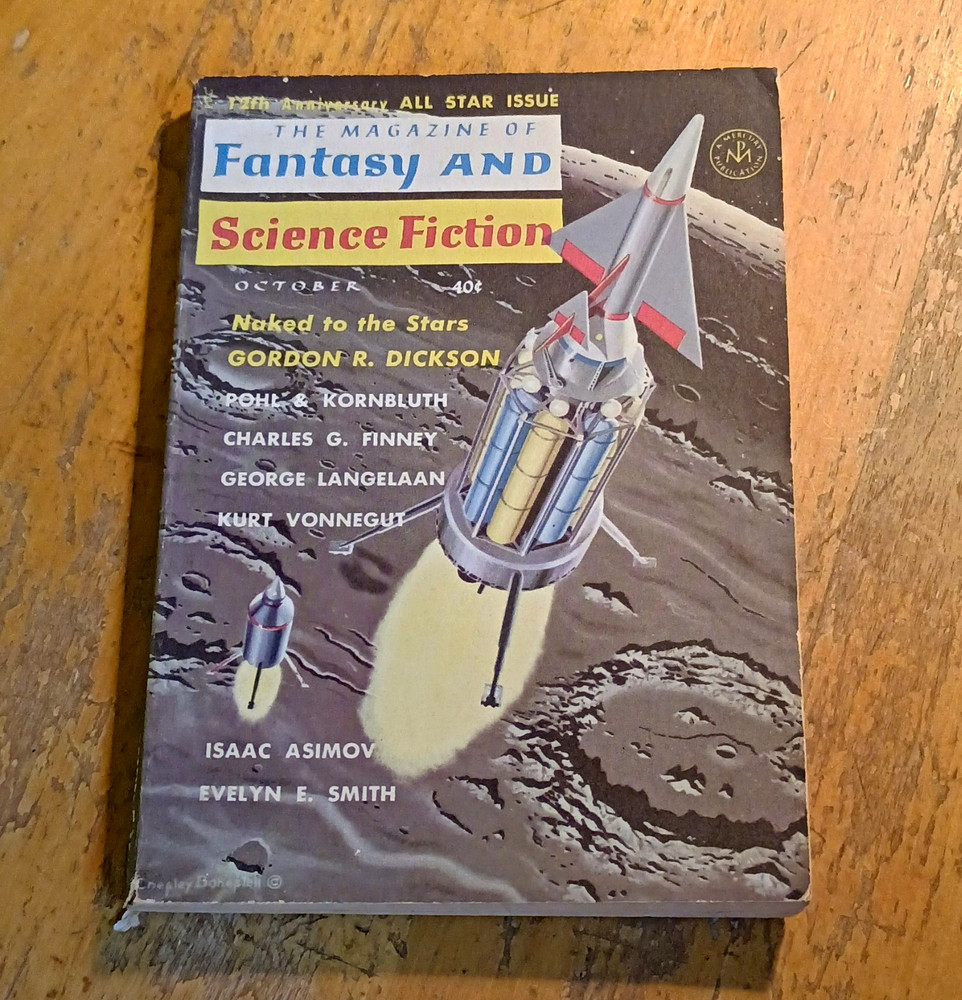 The Magazine of Fantasy and Science Fiction Oct 1961 Mercury Press Vonnegut