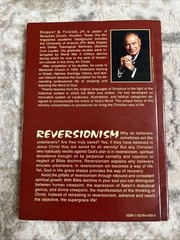 Reversionism by R B Thieme Jr Paperback ISBN 1557640505 186 Pages Second Ed 2000