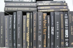 10 BLACK Hardcover Books for Decor, Staging, Props Gold Silver Copper Lettering