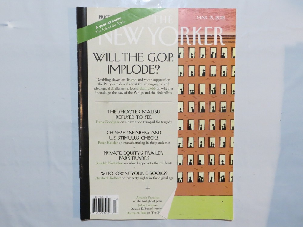 The NEW YORKER Magazine March 15 2021 Captive Audience Tom Gauld AW