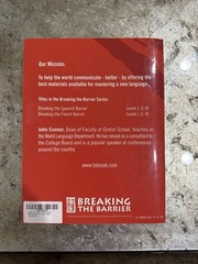 Breaking the Spanish Barrier Level Two B1 Intermediate Book by John Conner