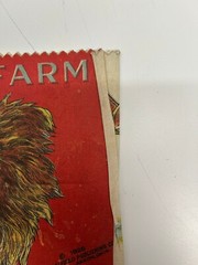 Vtg 1926 Pets of the Farm Saalfield Publishing Muslin Cloth Childrens Book