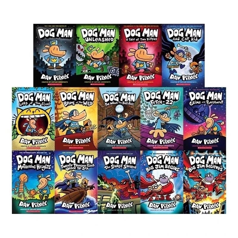 Dog Man Books Series Set 1-13 by Dav Pilkey HARDCOVER New