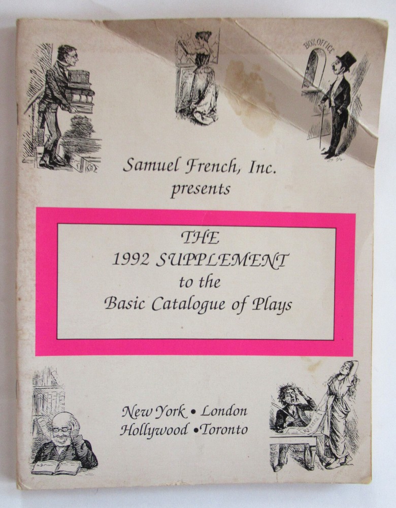 VTG RARE The 1992 Supplement to Basic Catalogue of Plays Samuel French PB Accept