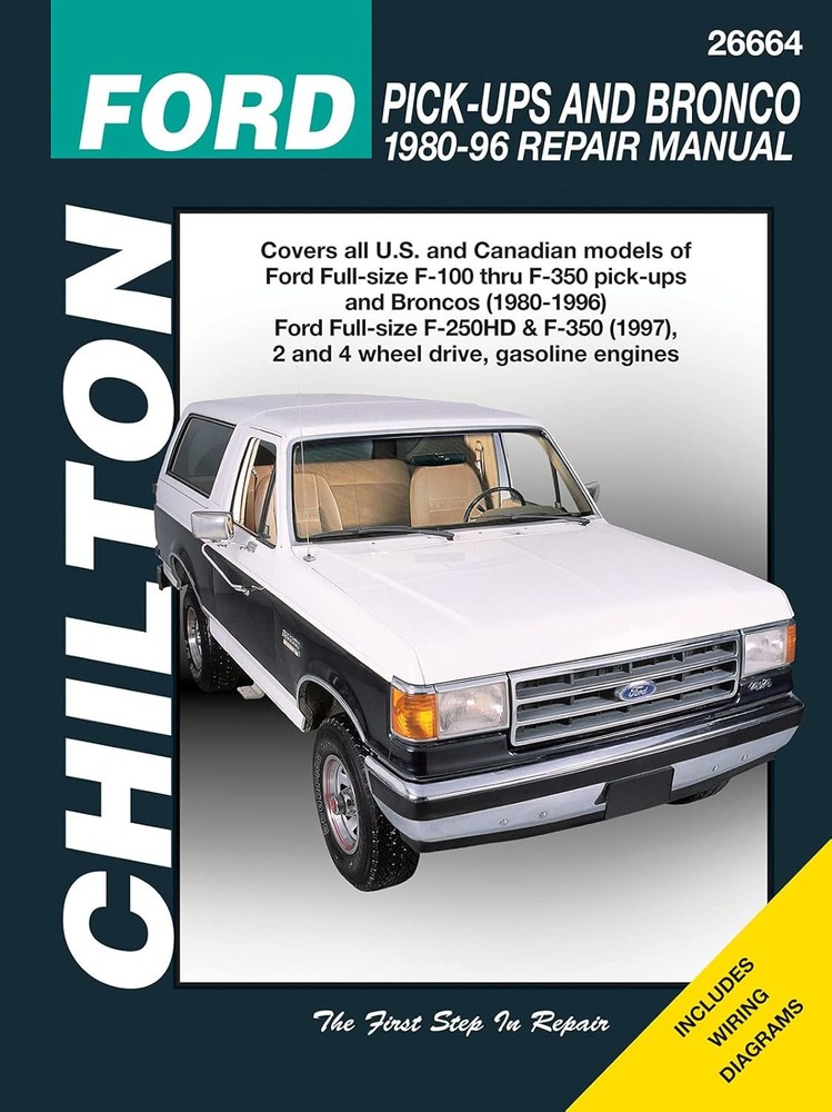 Ford Pick-Ups And Bronco F150-350 1980-96 Repair Manual Chilton Haynes SEALED