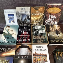 Lot of 17 John Grisham Hardcover Novels w/ Dust Jackets