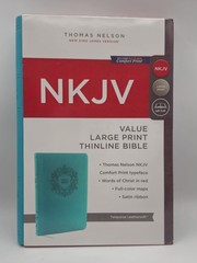 NKJV Large Print Thinline Bible Turquoise Leathersoft Thomas Nelson NEW
