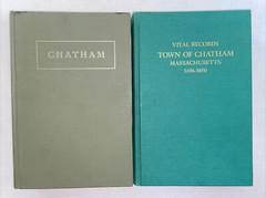 Vital Records 1696-1850 And Chatham Massachusetts 1696-1850 2 Hardcover Books