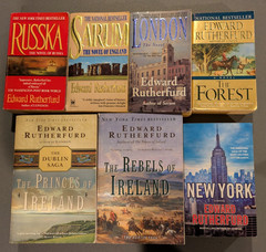 Edward Rutherfurd book lot historical fiction Sarum London New York Russka