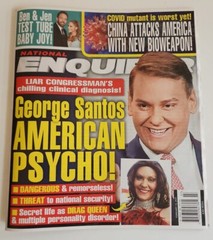 National Enquirer George Santos American Psycho! Ben & JLo February 13, 2023