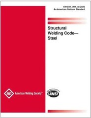 D1.1/D1.1M: 2020 Structural Welding Code-Steel by Aws – 9781643220871