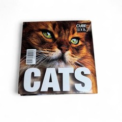 VTG Cats Cube Book 736 Pages Massive Photography Coffee Table Book Feline Art