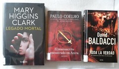 3 Spanish Language Hardcover Best-sellers, X-lib. Good , ch