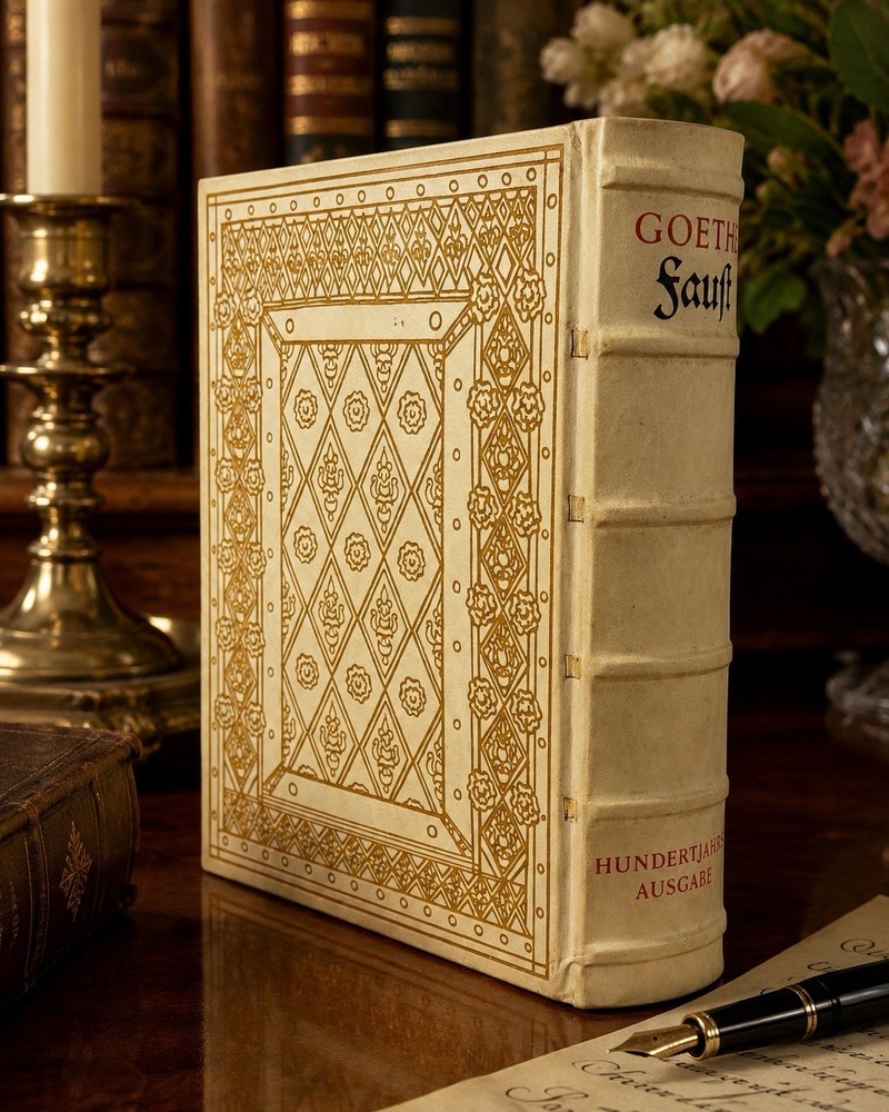 1932 Goethe Faust Hundertjahrs-Ausgabe Centennial Edition w/ Slipcase & Letters