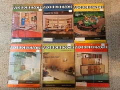 Lot of 6 Vintage 1964 Workbench Bimonthly Magazines In Binder