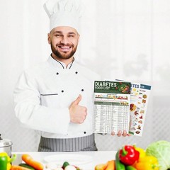 3PCS Diabetes Food List Chart and Meal Planner Diabetic Diet Guide 2026