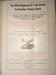 ✨RARE 1909✨ WOOD’S WESTINGHOUSE E-T-AIR BRAKE INSTRUCTION POCKET BOOK