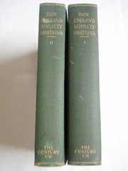 New England Society Orations 1901 HC 2 Vols Cephas and Eveline Warner Brainerd
