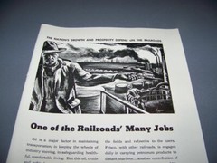 VINTAGE..1944 FRISCO RAILWAY “FFF”..1-PAGE SALES AD… RARE! (840S)