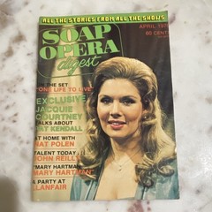 Soap Opera Digest April 1976 Illustrated TV Soap Operas Jacquie Courtney