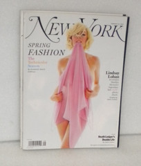Lindsay Lohan New York Magazine Cover Feb 2008 re-create Marilyn Monroe’s photo