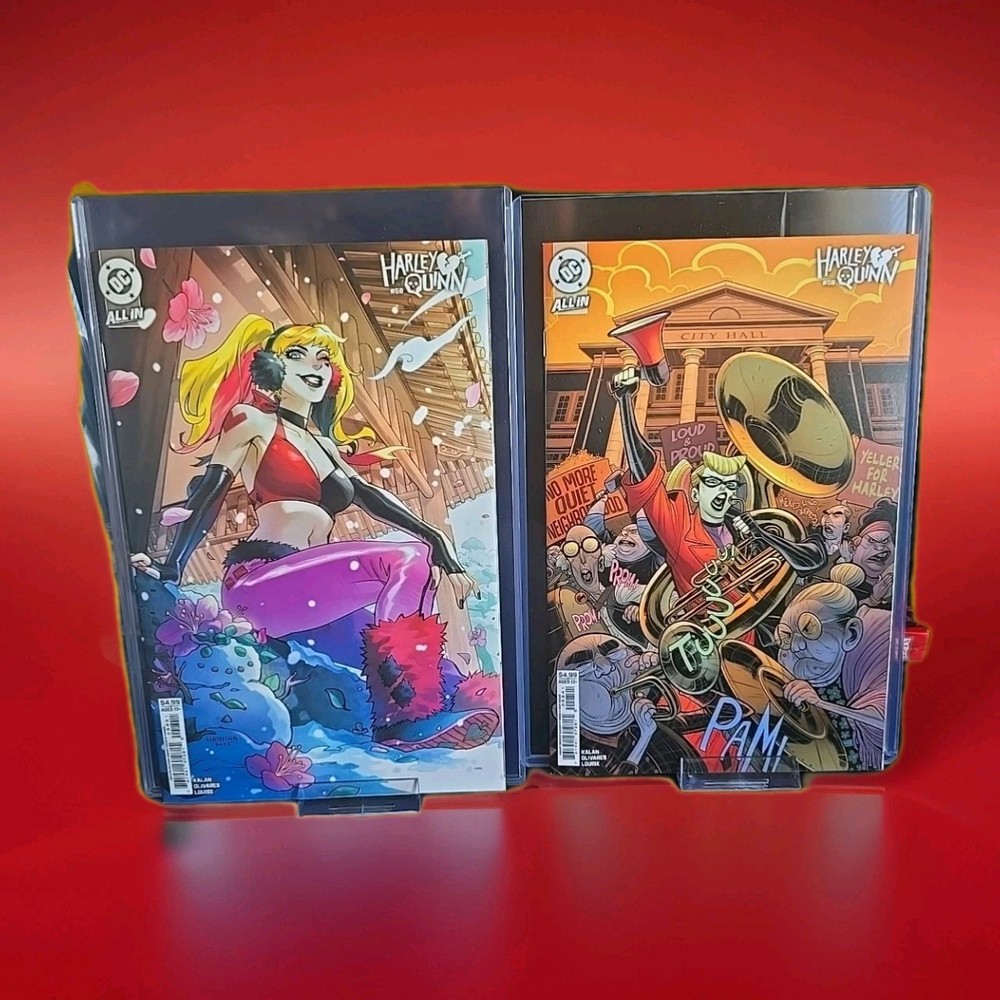 HARLEY QUINN #58D 58E ✨️RARE CARDSTOCK CVRS VARIANTS DC COMICS ALL IN [NM+] SET