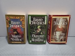 Lot of 3 REDWALL Novels by Brian Jacques Martin Legend Of Luke Outcast