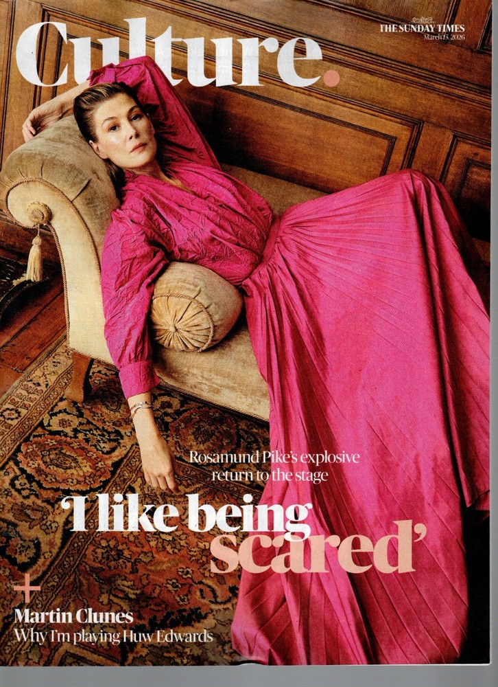 Culture Mag March 15 2026 – Rosamund Pike, Martin Clunes, Melissa Aud Der Maur
