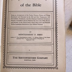 Comprehensive Analyses If Bible, By M.F. ESSIG, 1922, 600 Pages, Huge