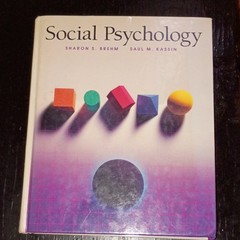 Social Psychology by Sharon S. Brehm & Saul M. Kassin Hardcover Textbook English