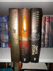 First Edition Fourth Wing + Iron Flame + Onyx Storm By Rebecca Yarros Books Set