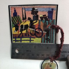 Vintage Book Marker , Black Art African American, 3-1/2 Inches