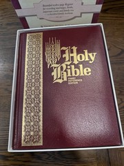 Like New! KJV Family Reference Bible Nelson 158BG Bonded Leather W/Box