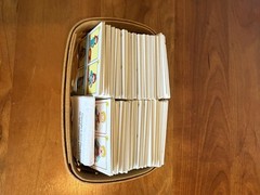 Story Sequencing Wall Pocket Chart Card Set organized in Longaberger basket