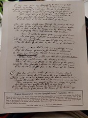 Original Manuscript of the Star Spangled Banner 1814