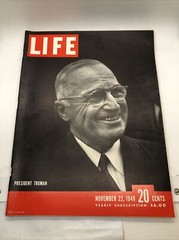 Life Magazine November 22, 1948 President Harry Truman Cover 156 Pages Uranium