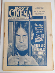 Boy’s Cinema #821 Sept 1935 Good+ 2.5 Amalgamated Press “Public Hero Number One”
