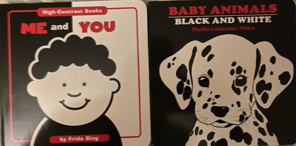 Me and You & Baby Animals Black and White Board Book High-Contrast Under 2 Years