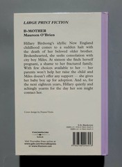 B-Mother (Large Print) – Maureen O’Brien – HC – VG